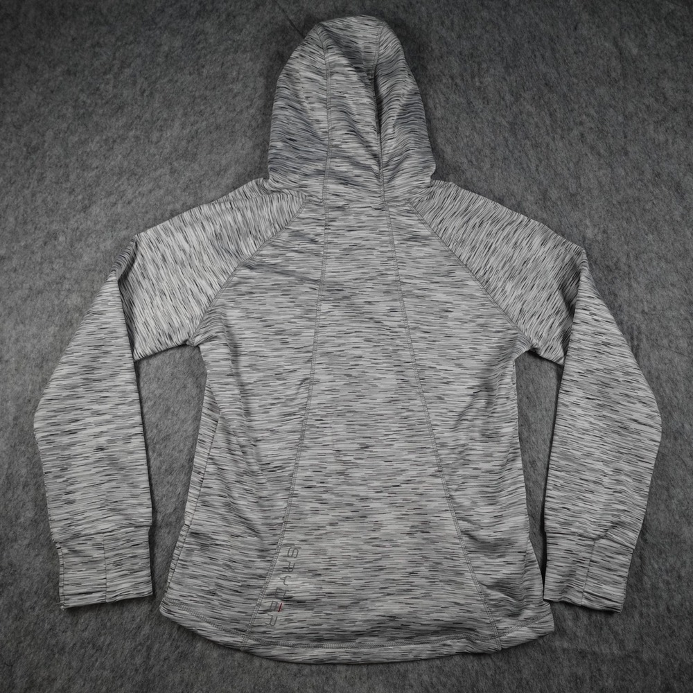 Spyder Hoodie Women Large Gray Space Dye Full Zip Activewear Sweatshirt - Picture 6 of 8